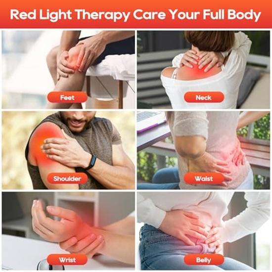 Red Light Therapy for Body and Face, Infrared Light Therapy Lamp with Stable Stand, 660nm Light, 850nm 940nm Light Therapy Device at Home