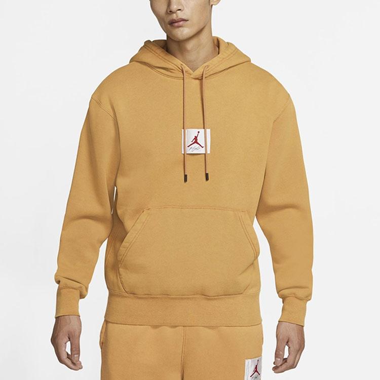 Air Jordan Flight Fleece Hoody Casual Sports Sweater Men's Oatmeal CK6469-290