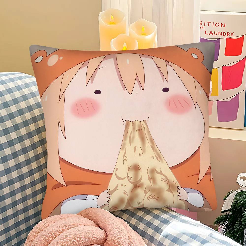 Anime Himouto Umaruchan Pillow Case Fashion Square Pillowcase Bedroom Sofa Room Ins Decoration Leisure Cushion Cover