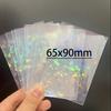 50Pcs Heart Shape Rainbow Star Foil Card Sleeves Top Loading Protector For Board Games Collectible Cards Pos  Tarot