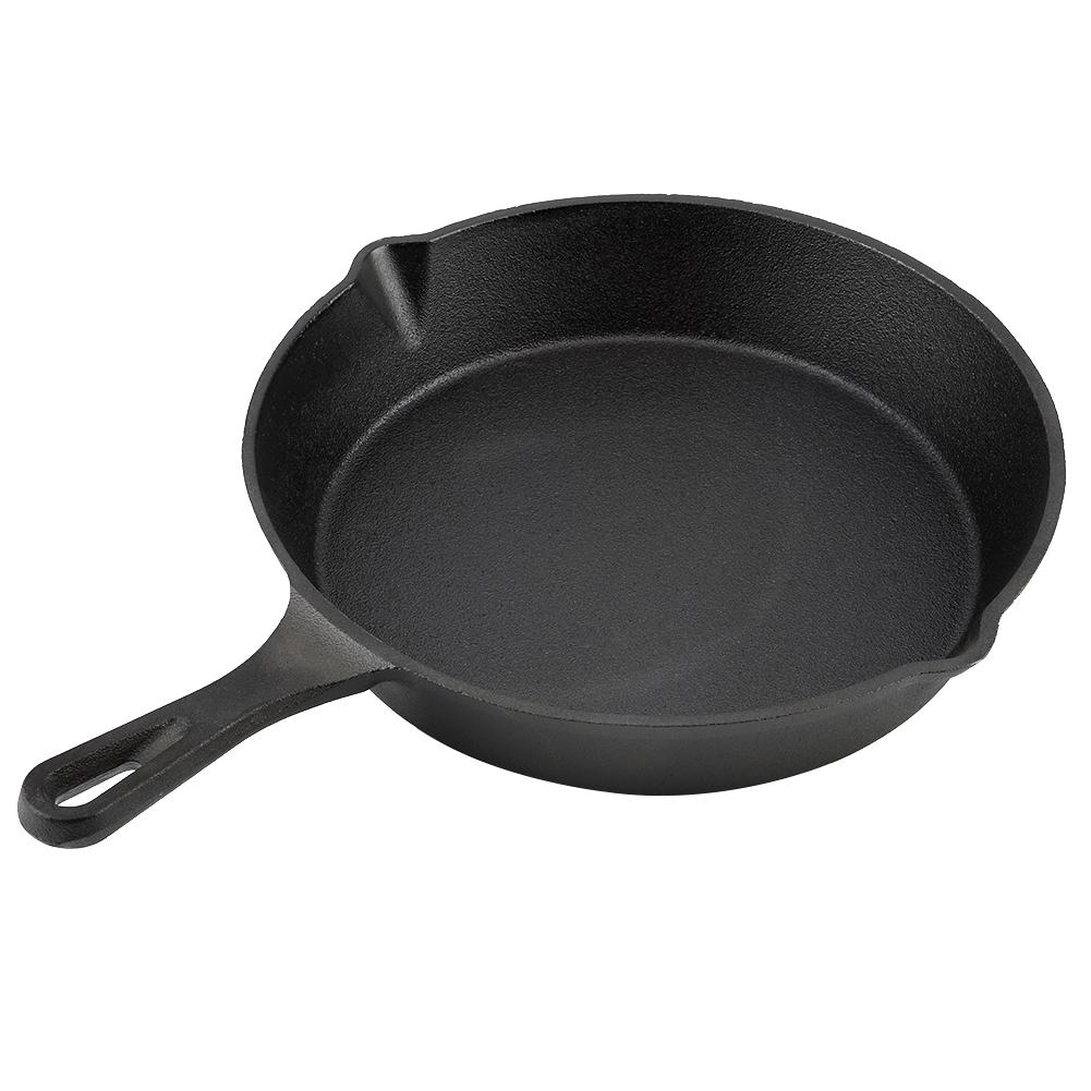 Cast Iron Frying Pan, Diameter 27 Cm, Cast Iron Frying Pan, Iron Frying Pan, Cast Iron Frying Pan, Grill Pan for Stove, Oven, Grill, Induction Cooker,