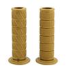 2Pcs 22mm Universal Vintage Motorcycle Handlebar Grips Diagonal Handle Bar Ends (Light Tan)