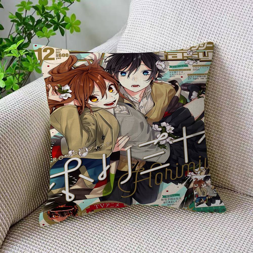 Anime Figure Horimiya Pillow Anime Pillow Sofa Bed Head Pillow Cover Cushion Cover 45x45 Cm Fashion