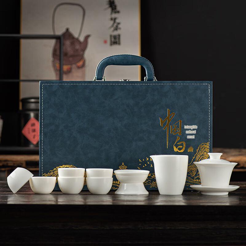 Jun 17 White Porcelain Kung Fu Travel Tea Set