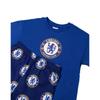 Chelsea FC Boys Crest Short-Sleeved Long Pyjama Set