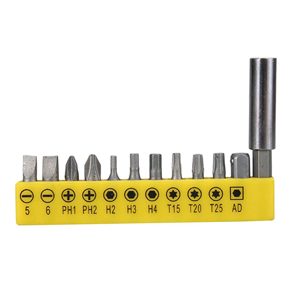 Electric Screwdriver Bit Set 12-Piece Set For Versatile Applications Electronics Repair