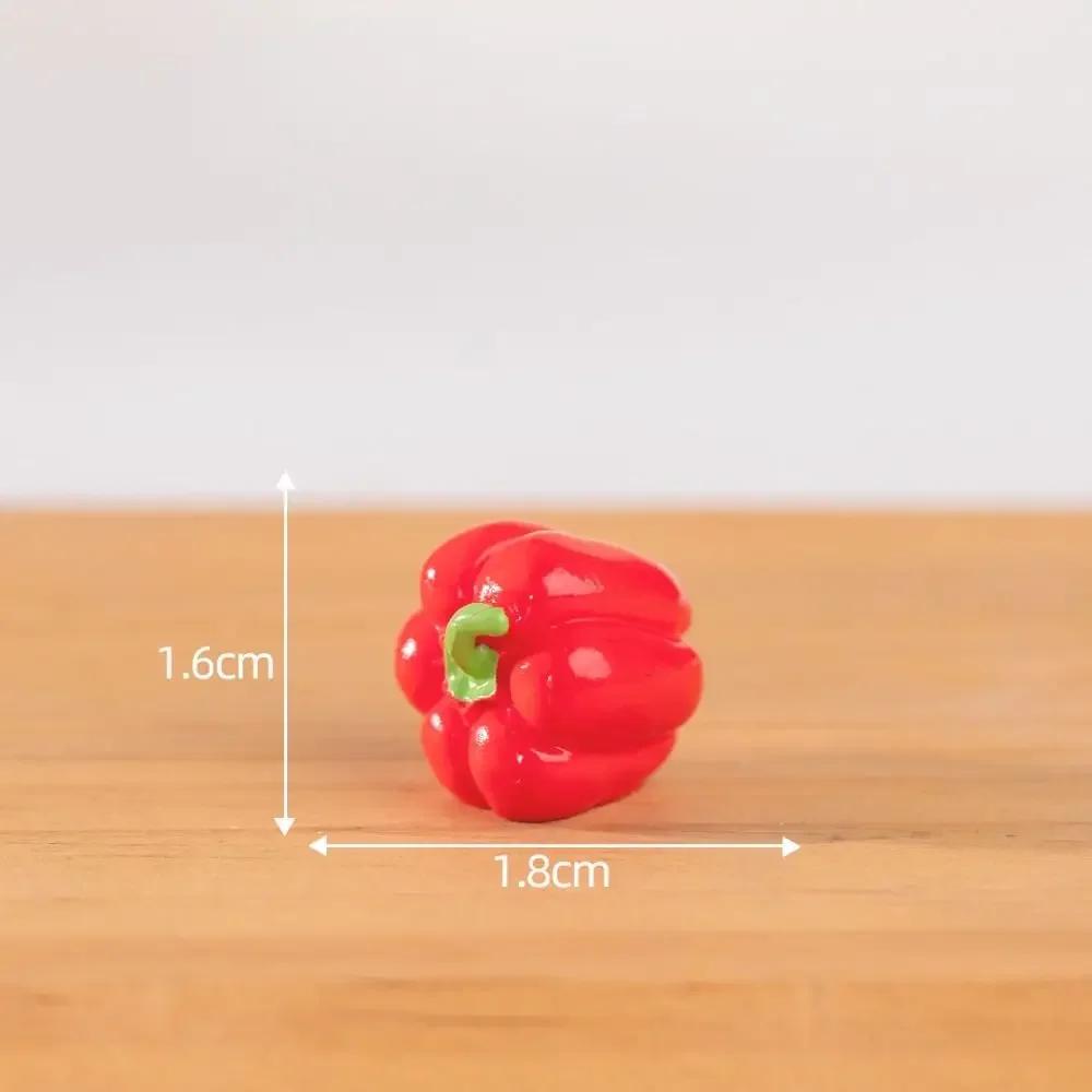 Милые Фигурки Овощей Миниатюры Смоляные Поделки Мини Симуляция Корзинки с Овощами Рукоделие Реалистичная Модель Овощей