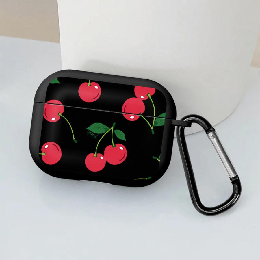 Earphone Cases Cover Case For Airpods 3 Pro 4 1 Pro3 Pro2 2 Korean Cute Bow Cherry