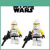 Star Wars Clone Trooper Mini Blocchi da Costruzione Piccola Dimensione Giocattolo in Plastica Abs Soldato Giallo 38 pz