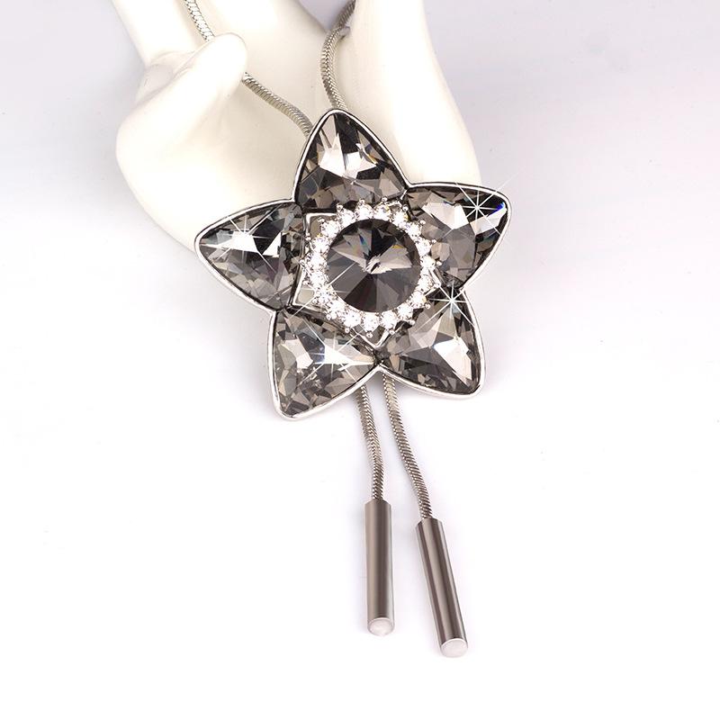 Sweater Chain Star Sweater Chain Female Long Versatile Accessories Clothes Pendant Crystal Necklace Hanging
