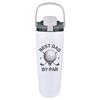 900ML/30oz Stainless Steel Thermos Flask One Click Open Lid Cute Water Bottle Leak Proof Travel Mug Summer Gift for Women/Girl