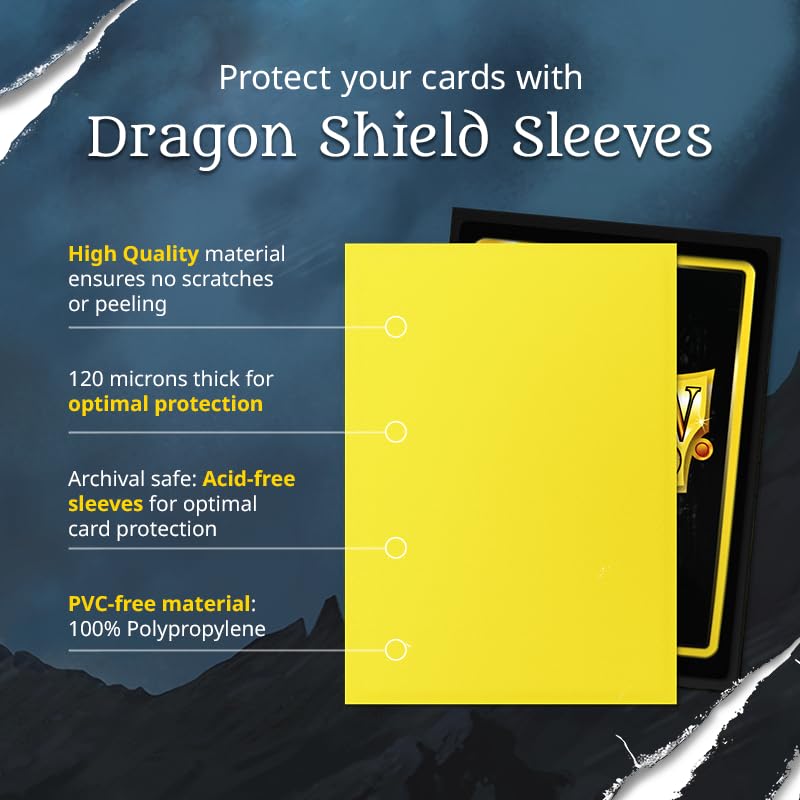 Dragon Shield Matte Standard Midnight 100 Sleeves, Size, Blue, Sleeves, AT-11057