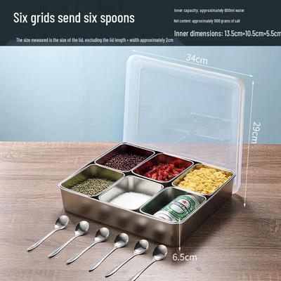 ZISIZ Commercial Kitchen Acrylic Seasoning Box