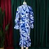 Plus Size Women's Dress Spring and Autumn Fashion Half-high Neck Long-sleeved OL Hip Pencil Dresses