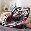 1pc Scarface-Inspired Flannel Blanket - Soft Cozy All-Season Throw for Bedroom, Sofa, Camping, Travel - Perfect Gift for Movie FansB07