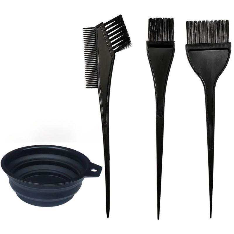 Zestaw Pędzli i Misek do Farbowania Włosów Nakładki na Uszy Mieszadło do Farby Aplikator do Koloryzacji Włosów Narzędzie do Farbowania Akcesorium do Stylizacji Fryzur