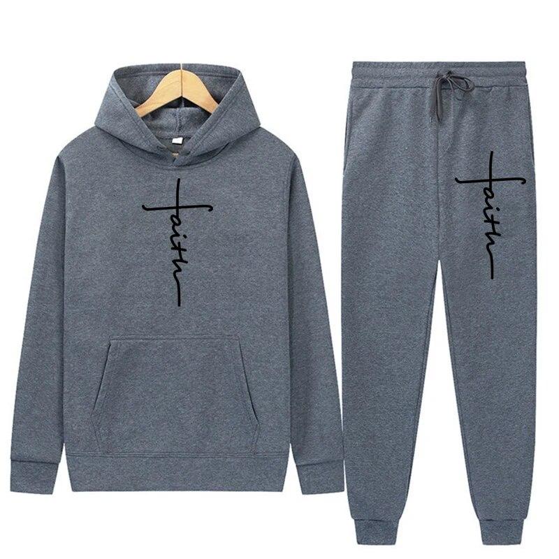 2026 Men's Hooded Sweatshirts and Men Pants Casual Men's Tracksuit Sportswear Autumn Winter Men Suit Men's Clothing Leisure Sets Male