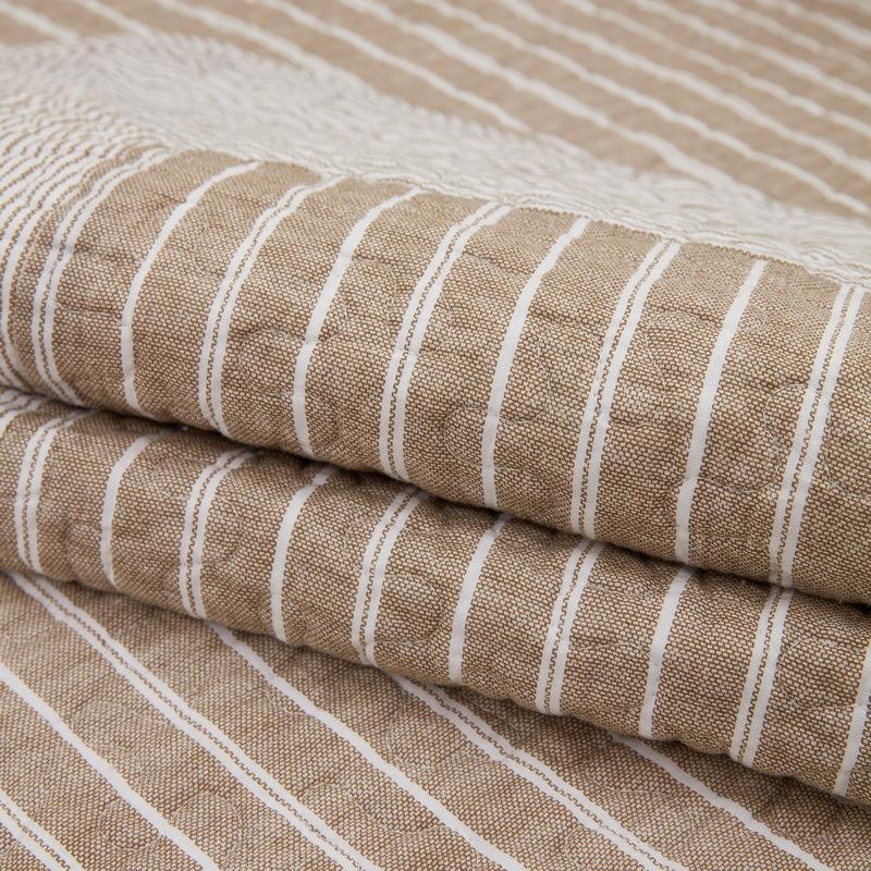 Nordic Simple Modern Pure Cotton Striped Fabric All-season Anti-slip Sofa Cushion Pure Cotton Thickened Cushion Summer