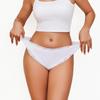 FINETOO S-XXL 4 Peças Algodão Renda Floral Roupa Íntima para Mulheres Calcinhas Sexy Listradas Cor Sólida Meninas Cintura Baixa Respirável Fio Dental Lingerie