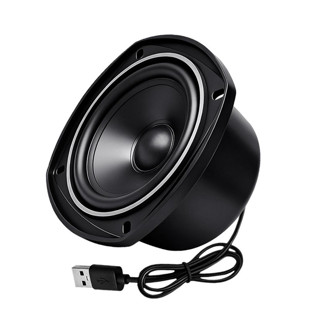 4Ohm 15W Metal Body USB Speaker With Wide Frequency Ranges For Home Office And Car Use