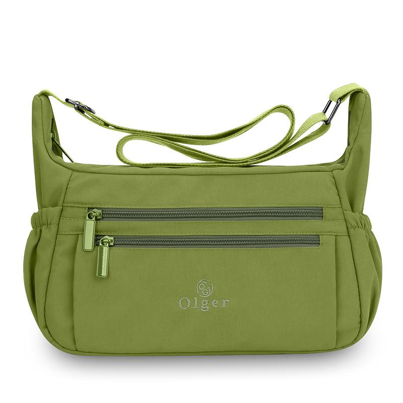 Wasserdichte Nylon-Umhängetasche für Damen, Crossbody-Tasche, mehrlagig, leicht, Muttertasche