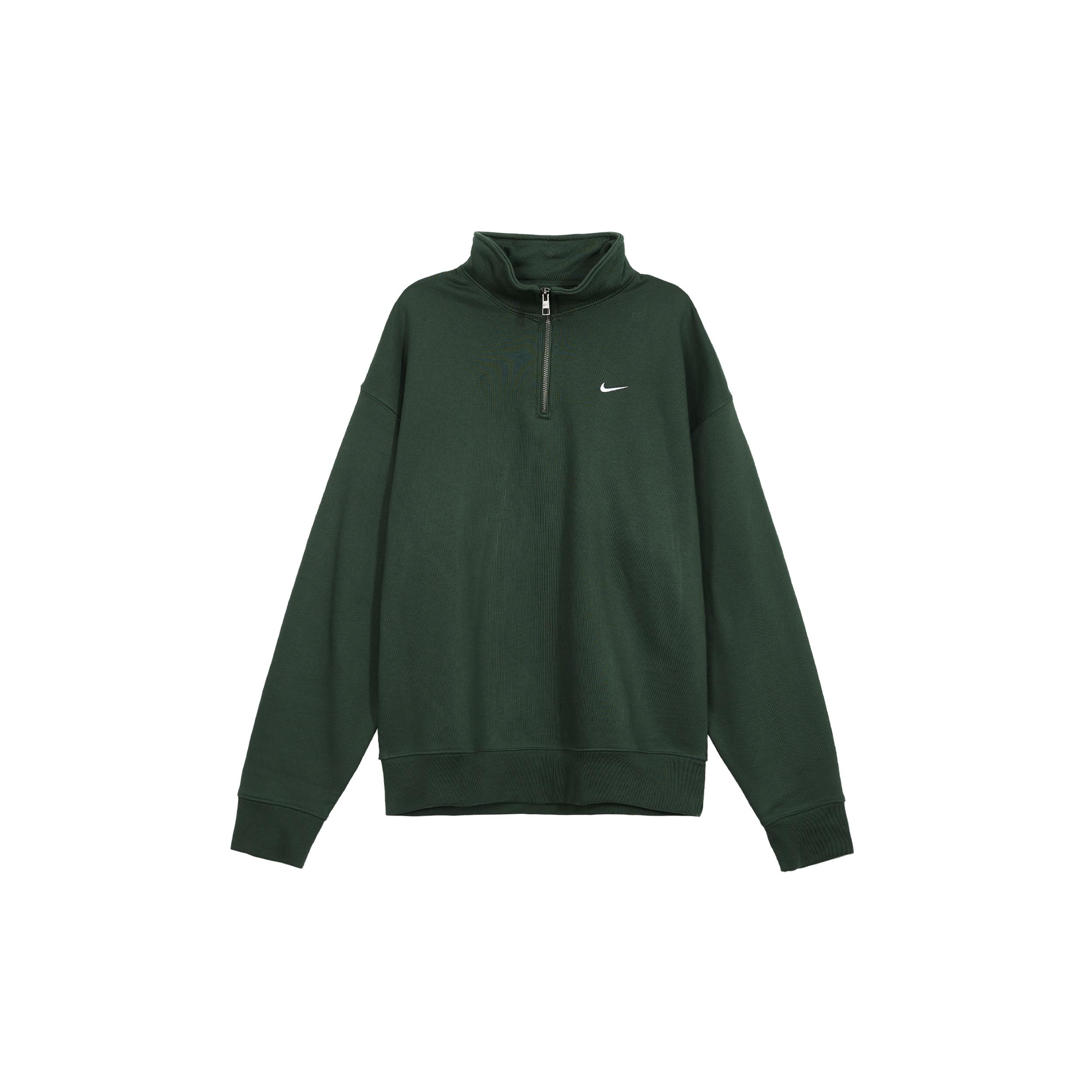 Nike Solo Swoosh 1/4 Zip Sweatshirt (Asia Sizing) Green Men s DQ5210-323 M