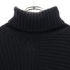 Y's 100% Wool Long Sleeve Turtleneck Sweater 2 Black Knit Women Used