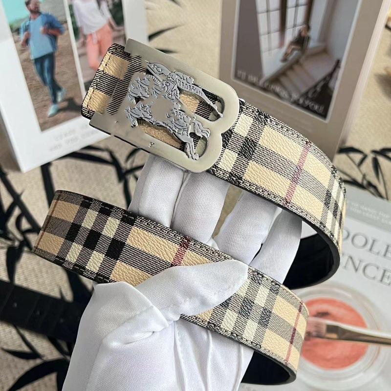 Klassischer Herren-Doppelseitiger Geprägter Rindsledergürtel mit Glatter Schnalle - Vielseitig für Business oder Freizeit