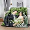 Queen of Tears TV HD Druck Flanelldecke Weicher Plüsch Sofadecke Wohnzimmer Schlafzimmer Warme Decke Moderne Heimdekoration Geschenk