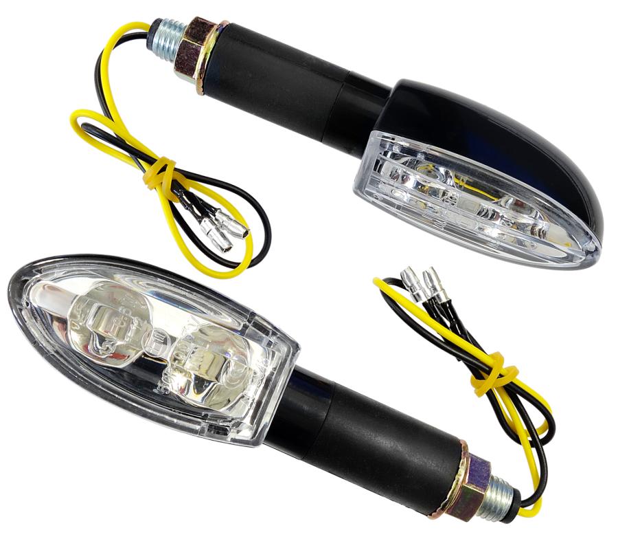 Kierunkowskazy Uniwersalne Mrt-046, Ledowe (12 Diod Smd)  Czarne, (E- Mark)