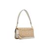 Coach Morgan 27 3D Floral Monogram Flap Canvas And Leather Shoulder Bag Large Women Shoulder Bag Light-Khaki CH341-IMOT4