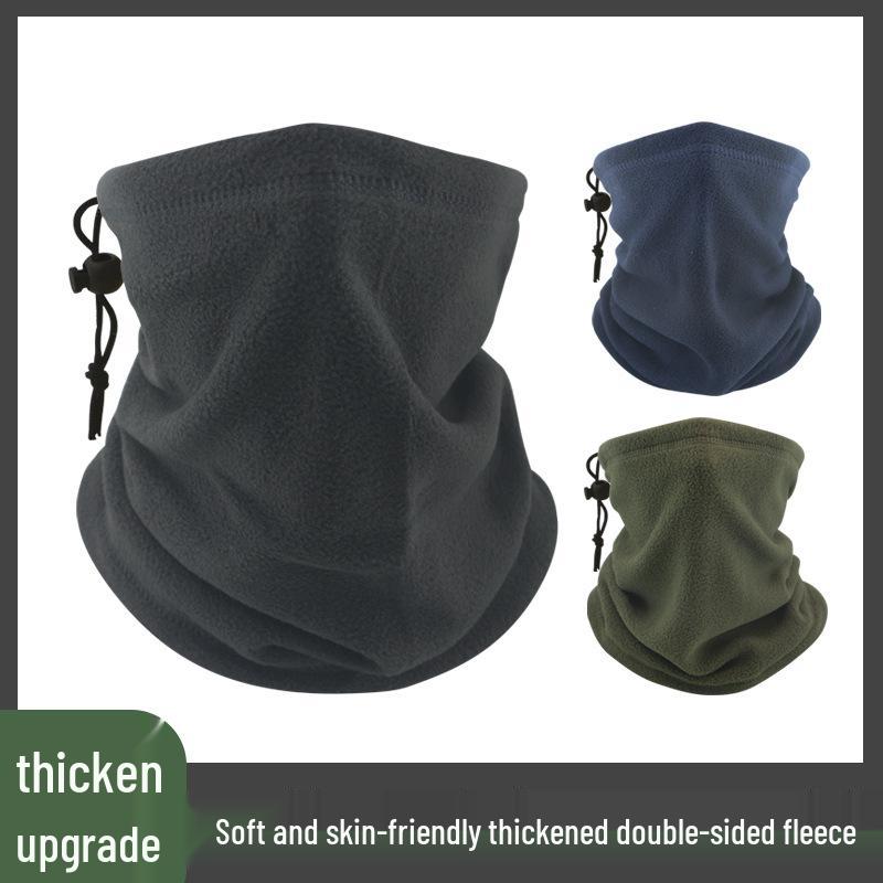 Winter Fleece Neck Warmer: Cold-Proof, Multifunctional Cycling Face Mask with Velvet Lining for Outdoor Sports