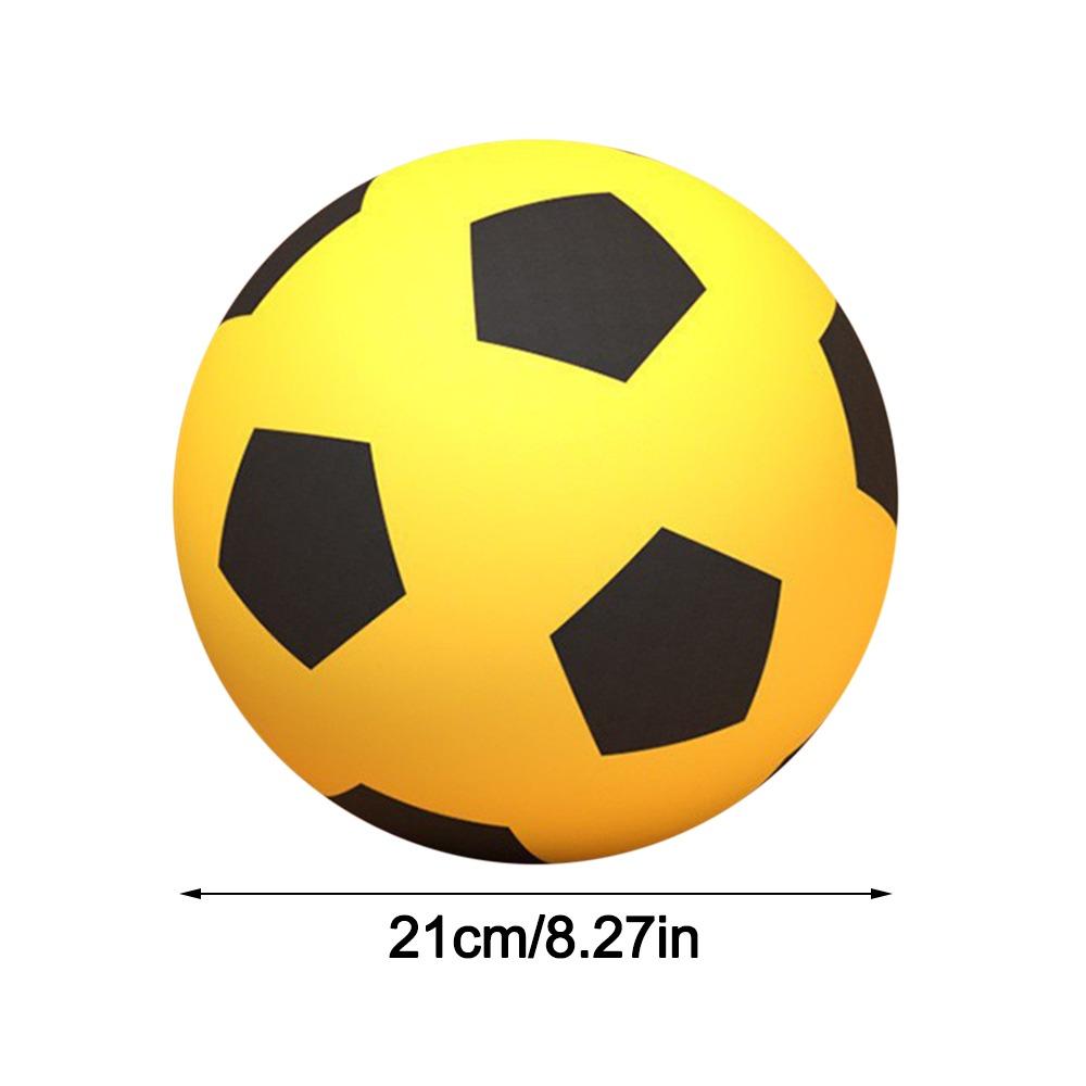 High-Elastic Silent Football Easy To Grip Lightweight Low Noise Foam Soccer Ball 18/21/24CM Low Noise Indoor Training Ball