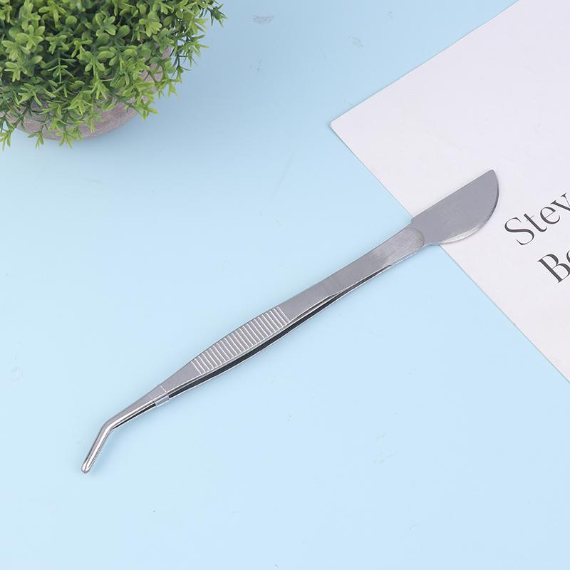 Greblă 2 în 1 din oțel inoxidabil 304 pentru rădăcini, cu pensetă pentru bonsai și mâner ergonomic, instrument de cultivare a solului pentru suculente, bonsai