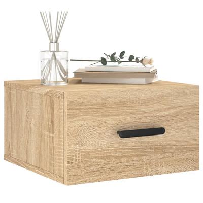 Wall Mounted Nightstand Sonoma Oak 35x35x20 Cm
