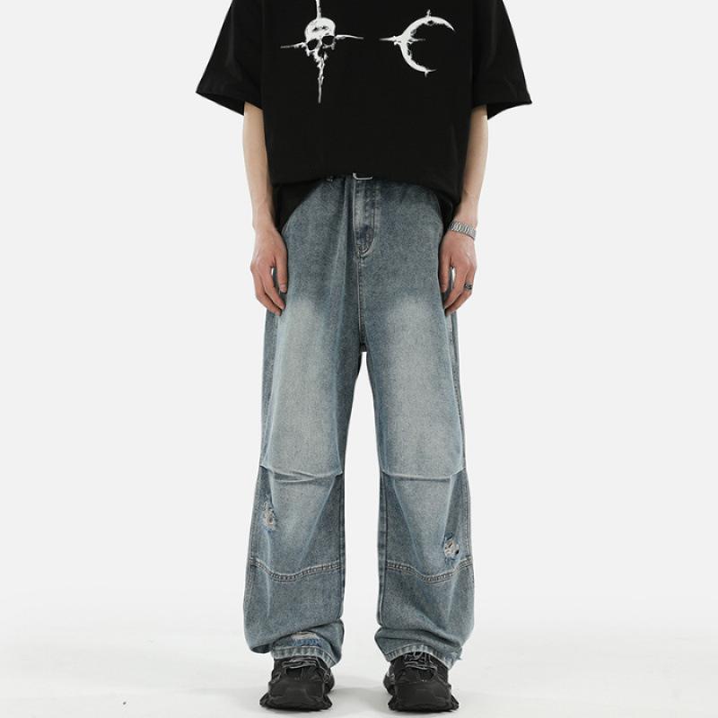 

JYL Brand-new wide straight men s jeans basic multi-color multifunctional elastic washing machine 29 українська фіолетовий колір