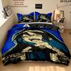 Ado Pattern Bedding uilt Set uilt Cover Pillowcase Home Decoration Birthday Gift (1 * duvet cover + 2 * pillowcase without core)