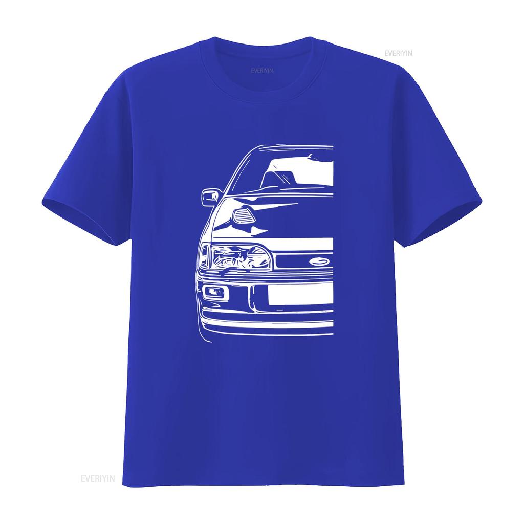 Klassisches Auto Sierra Rs Cosworth Sapphire 4dr T Shirt Oberteile Grafik Sho Vintage Washed Casual Top For Everyday Wear