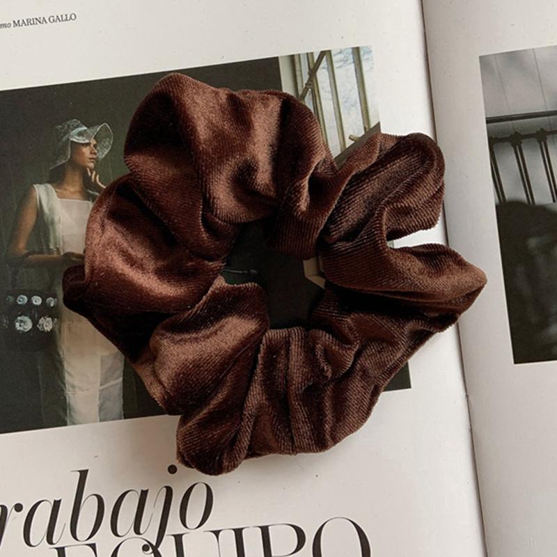 

Модные большие бархатные резинки для волос, эластичные резинки для волос, женские высококачественные держатели для хвостиков, резинки для волос, повязки на голову, зимние аксессуары для волос