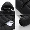 Yousheng Heated Cotton Coat Hooded Long Sleeve Zipper Placket Jacket 19 Zone Hot Spots Hand Washable USB Powered Outerwear