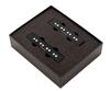 Sadowsky Bass Pickup Set Split Bridge Neck PU J4 S Black J/J-Style (Alnico V/Alnico III), Noise-Cancelling, Coil, 4-String - & [SAC NC]