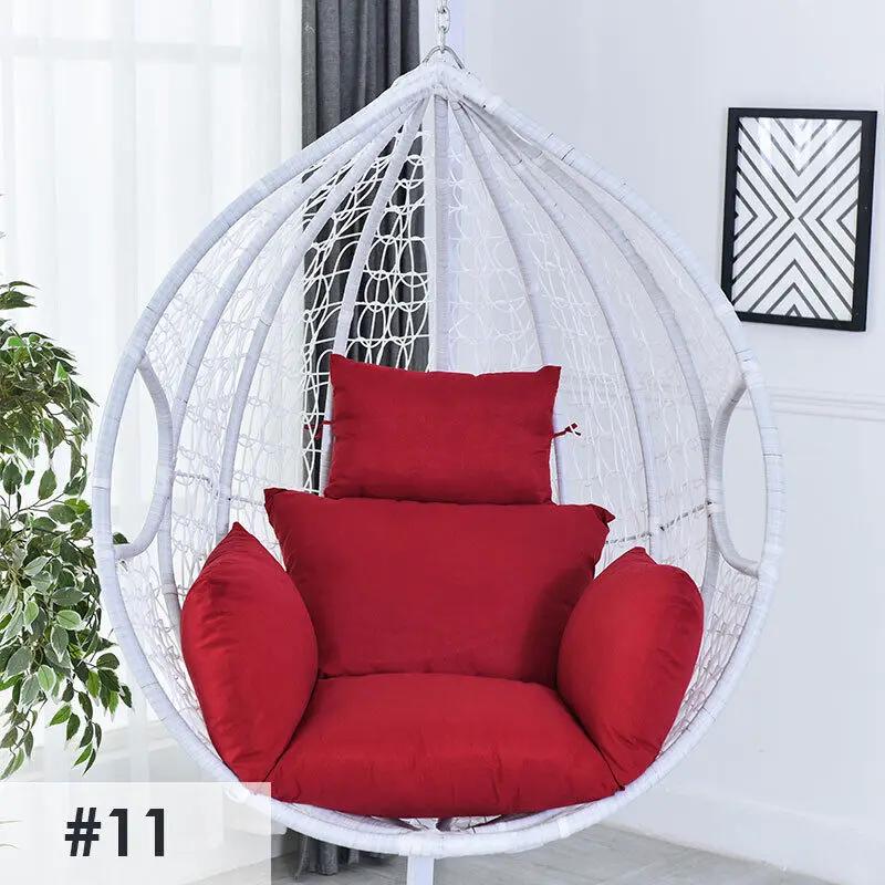 Swing Egg Chair Mat Cushion Cover Outdoor Patio Hanging Seat Home Decor Garden Lounger Cushion Cover (No Filling)