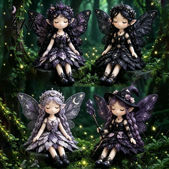 Elf Fairy Sewing Project Patchwork DIY Kit, Flower Fairies Make 4 Seasonal Craft Dolls, Beginner-Friendly for Home Decor Handmade Gift Idea