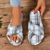 Fabric bottom slippers wooden floor floor tiles indoor home men and women couples silent soft bottom can be wind source