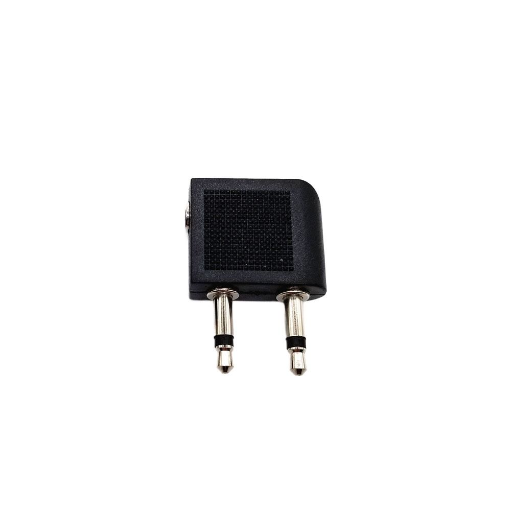 

Airline Airplane Connector 3.5mm Plug Adaptor Jack 3.5mm Headset Connector срібний