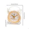 Transparent Analog Alarm Clock | Compact, Twin Chime Clock, for Bedside Table Green