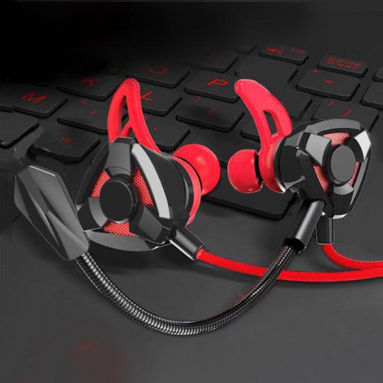 Herní sluchátka s drátovým ovládáním mikrofonu Sluchátka do uší 3,5 mm jack Sluchátka do uší E-sports herní sluchátka pro mobilní telefon