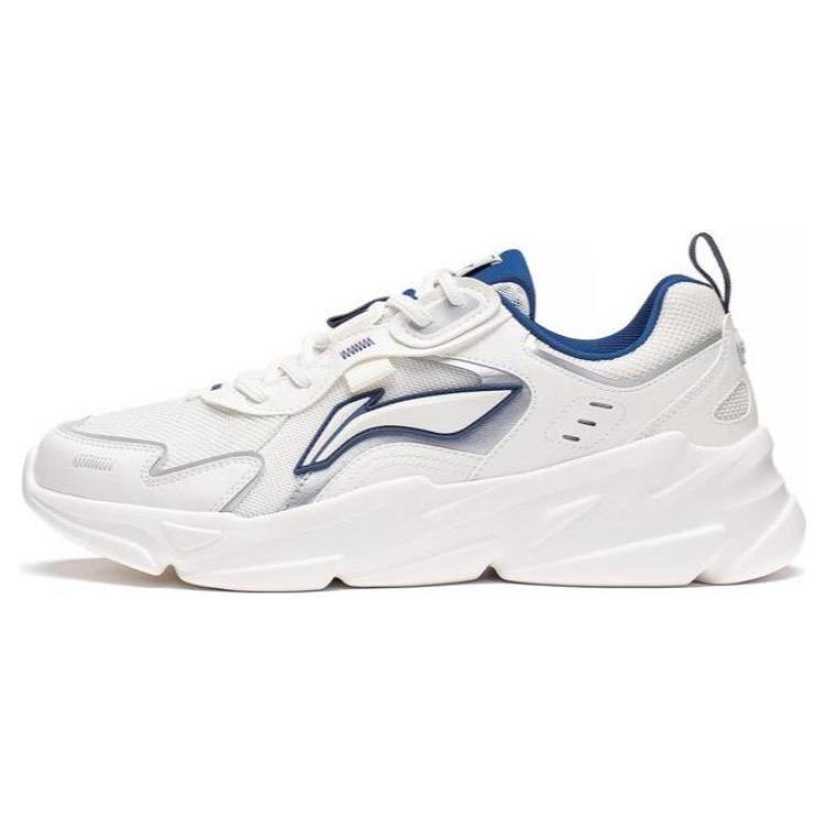 New LiNing Cloud Sea Anti Slip Wear Resistant Low Top Sports Casual Shoes Mist White Silver AGCT153-2