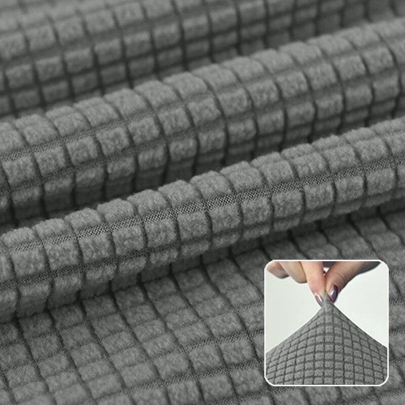 Żakardowy, zakrzywiony pokrowiec na krzesło z krótkim oparciem Polar elastan Spandex narzuty na krzesło do jadalni Elastyczny ochraniacz na siedzenia do salonu w biurze