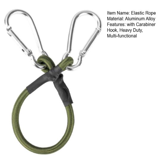 30/60/90/120CM 8MM Bungee-Seil mit Karabinerhaken Heavy Duty Outdoor Camping Wohnmobil Zelt Fahrrad Kajak Gepäck Fracht Elastische Spanngurte Seil